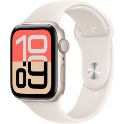 Смарт-часы Apple Watch SE 3 (GPS) 44mm Starlight Aluminum Case with Starlight Sport Band (Темная ночь)