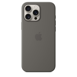 Силиконовый чехол Apple для iPhone 16 Pro Max Silicone Case with MagSafe - Stone Gray (Серый)