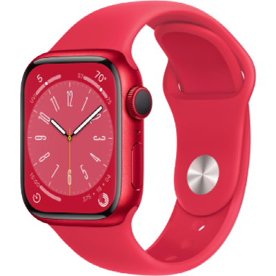 Смарт-часы Apple Watch Series 8 (GPS) 41mm (PRODUCT)RED Aluminum Case with Red Sport Band (Красный)