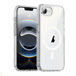 Силиконовый чехол Gurdini Slim Series with Magsafe для iPhone 16e (Белый)