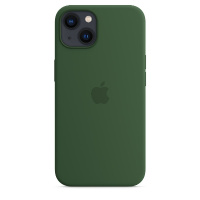 Силиконовый чехол Apple MagSafe Silicone Case для iPhone 13 mini Clover (Зеленый клевер)
