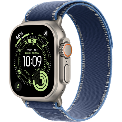 Смарт-часы Apple Watch Ultra 3 (2025) 49mm Natural Titanium Case with Trail Loop Blue/Bright Blue (Синий/Ярко-синий)