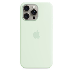 Силиконовый чехол Apple для iPhone 15 Pro Max Silicone Case with MagSafe - Soft Mint (Мятный)