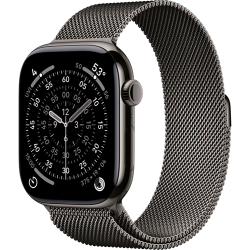 Смарт-часы Apple Watch Series 11 (GPS+Cellular) 46mm Slate Titanium Case with Slate Milanese Loop (Графитовый)