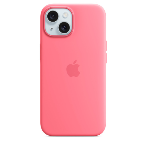 Силиконовый чехол Apple для iPhone 15 Silicone Case with MagSafe - Pink (Розовый)