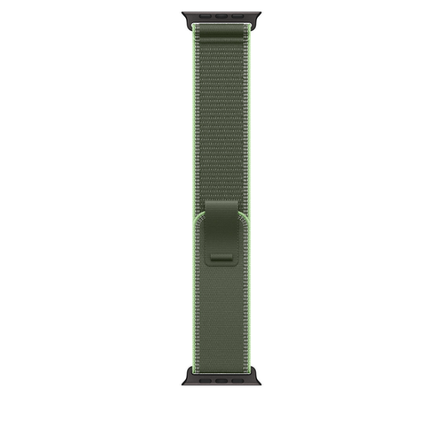 Ремешок для Apple Watch Ultra 49mm Green/Neon Trail Loop - S/M - Black Titanium Finish (Зеленый)