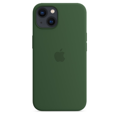 Силиконовый чехол Apple MagSafe Silicone Case для iPhone 13 Clover (Зеленый клевер)