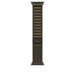 Ремешок для Apple Watch Ultra 49mm Dark Olive Alpine Loop - Medium - Black Titanium Finish (Оливковый)