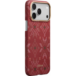 Чехол Pitaka Threads of Winter Ultra-Slim PitaTap для iPhone 17 Pro Max Red