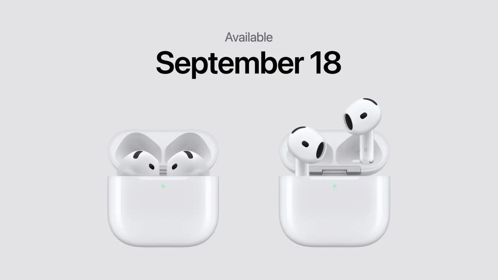 AirPods 5 с двумя вариантами зарядного футляра