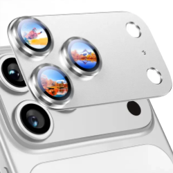 Защитное стекло на камеру Mossily для iPhone 17 Pro Max (Серебристый)