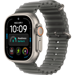 Смарт-часы Apple Watch Ultra 4 (2026) 49mm Natural Titanium Case with Ocean Band Translucent Black (Прозрачный черный)