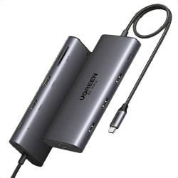 USB адаптер UGREEN 15534 10в1 CM639 (Серый)