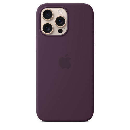 Силиконовый чехол Apple для iPhone 16 Pro Max Silicone Case with MagSafe - Plum (Бордовый)