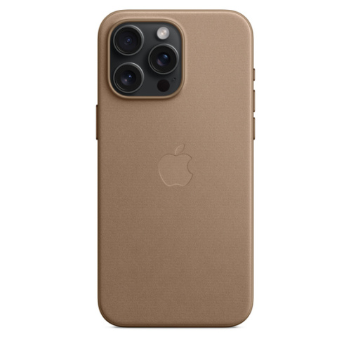 Тканевый чехол Apple для iPhone 15 Pro Max FineWoven Case with MagSafe - Taupe (Коричневый)
