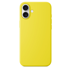 Силиконовый чехол Luxcopy для iPhone 16 Silicone Case with MagSafe - Star Fruit (Желтый)