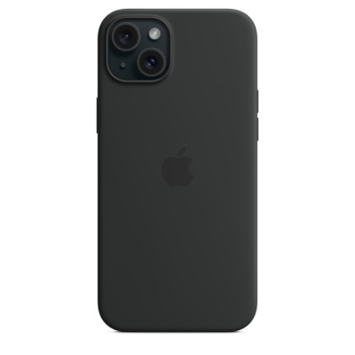 Силиконовый чехол Apple для iPhone 15 Plus Silicone Case with MagSafe - Black (Черный)