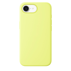 Силиконовый чехол Luxcopy для iPhone 16e Silicone Case with MagSafe – Neon Yellow