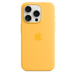 Силиконовый чехол Apple для iPhone 15 Pro Silicone Case with MagSafe - Sunshine (Желтый)