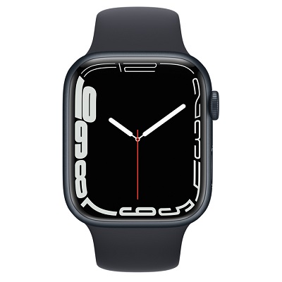 Смарт-часы Apple Watch Series 7 (GPS) 41mm Midnight Aluminum Case with Midnight Sport Band (Темная ночь)