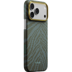 Чехол Pitaka Breath of Veins Ultra-Slim для iPhone 17 Pro Max Dive Green (Зелёно-синий)