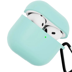 Силиконовый чехол Gurdini для Airpods 4 / Airpods 5 (Мятный)