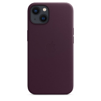Кожаный чехол Apple MagSafe Leather Case для iPhone 13 Dark Cherry (Темная вишня)