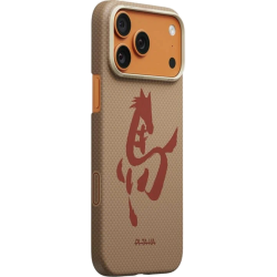 Чехол Pitaka Ink Horse Painting для iPhone 17 Pro Max Золотой