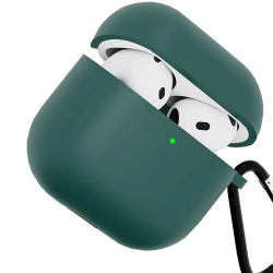 Силиконовый чехол Gurdini для Airpods 4 / Airpods 5 (Зеленый)