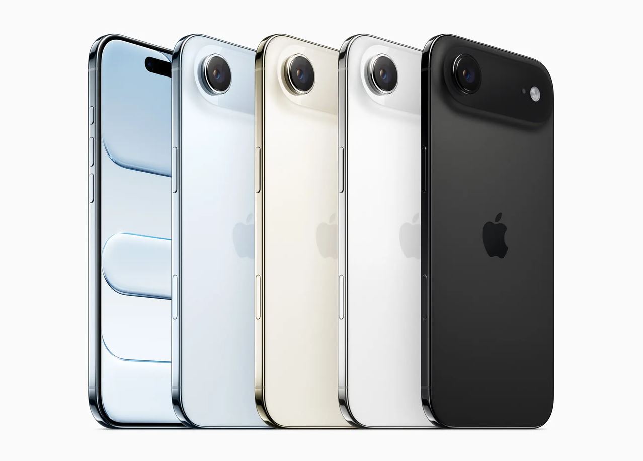 iPhone Air в четырёх официальных цветах