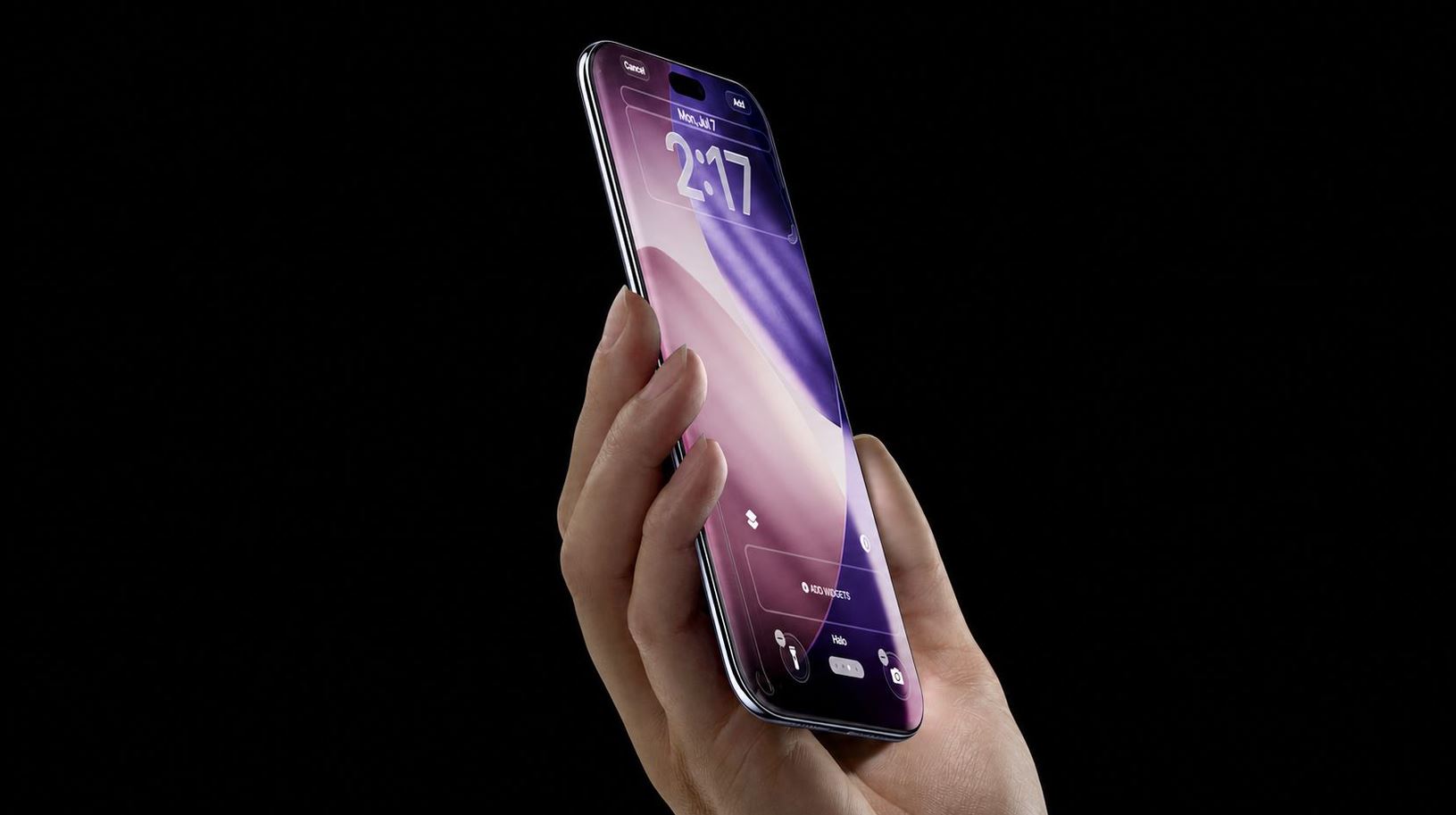 Концепт безрамочного экрана юбилейного iPhone