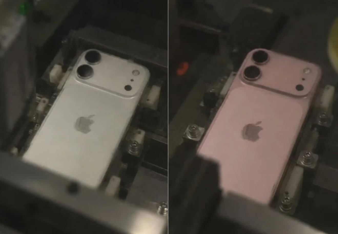 Предполагаемый дизайн базового iPhone 18 на двух снимках