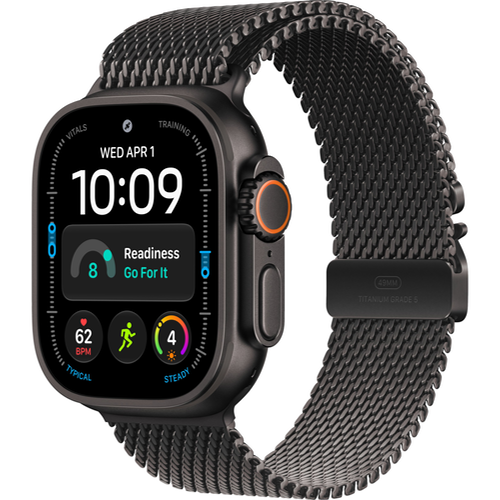 Смарт-часы Apple Watch Ultra 4 (2026) 49mm Black Titanium Case with Titanium Milanese Loop Black (Черный титан)