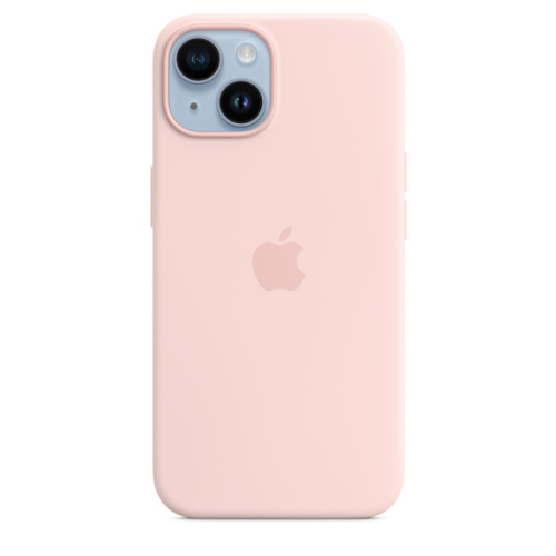 Чехол Apple для iPhone 14 Silicone Case with MagSafe - Chalk Pink (Розовый)