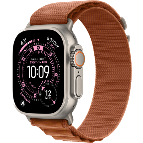 Смарт-часы Apple Watch Ultra 3 (2025) 49mm Natural Titanium Case with Alpine Loop Terra Cotta (Терракотовый)