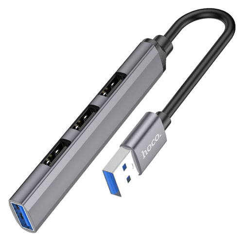 USB адаптер HOCO HB26 4в1  (Серый)