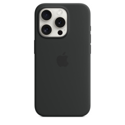 Силиконовый чехол Apple для iPhone 15 Pro Silicone Case with MagSafe - Black (Черный)