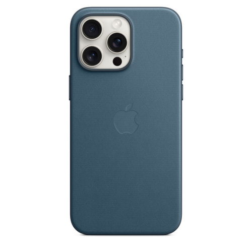 Тканевый чехол Apple для iPhone 15 Pro Max FineWoven Case with MagSafe - Pacific Blue (Синий)