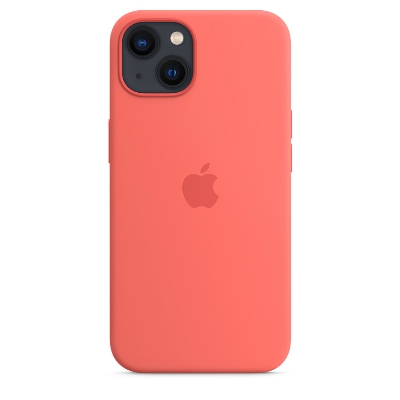 Силиконовый чехол Apple MagSafe Silicone Case для iPhone 13 Pink Pomelo (Розовый помело)