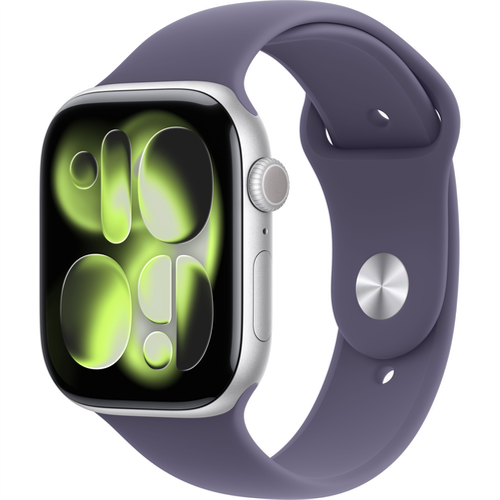Смарт-часы Apple Watch Series 11 (GPS) 42mm Silver Aluminum Case with Purple Fog Sport Band (Серебритый)