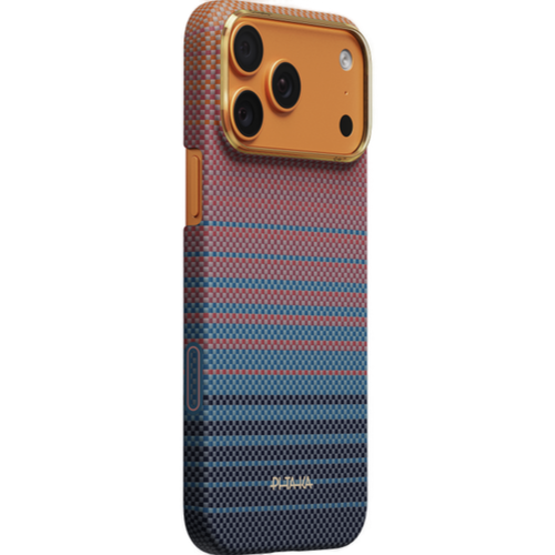 Чехол Pitaka California Dream-05 Ultra-Slim для iPhone 17 Pro (Sunset 2.0) Сине-красный