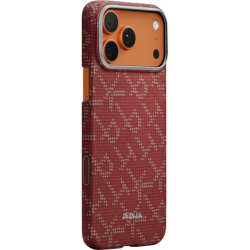 Чехол Pitaka Monogram Ultra-Slim Case для iPhone 17 Pro Max Red