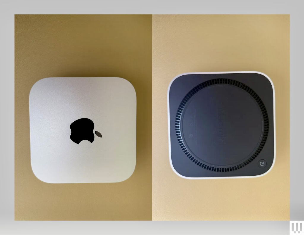 Mac mini M4 2024 снизу