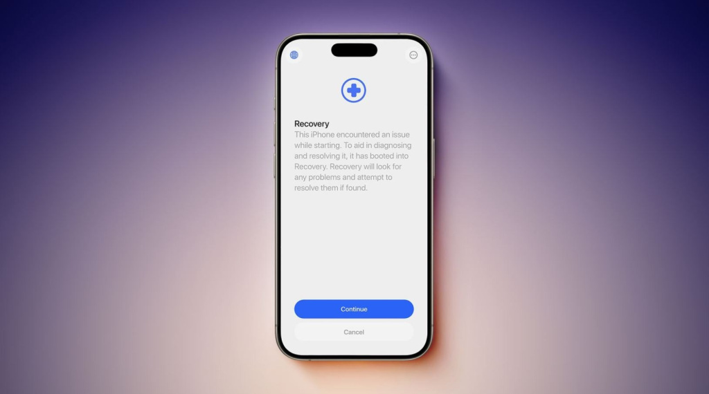 В iOS 27 добавили режим восстановления