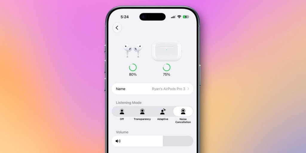 Раздел с настройками AirPods стал немного понятнее