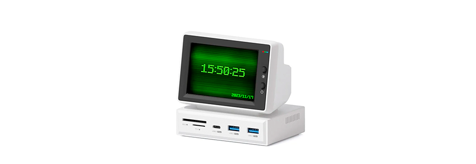 USB адаптер Hagibis Mini Monitor 6в1 с функцией монитора 3,5