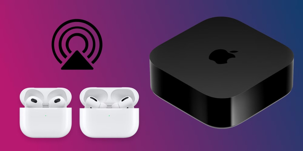 Подключение AirPods к Apple TV