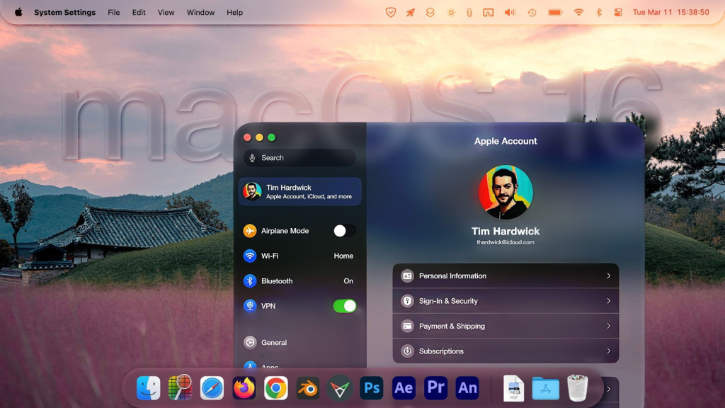 macOS 16 macOS 26