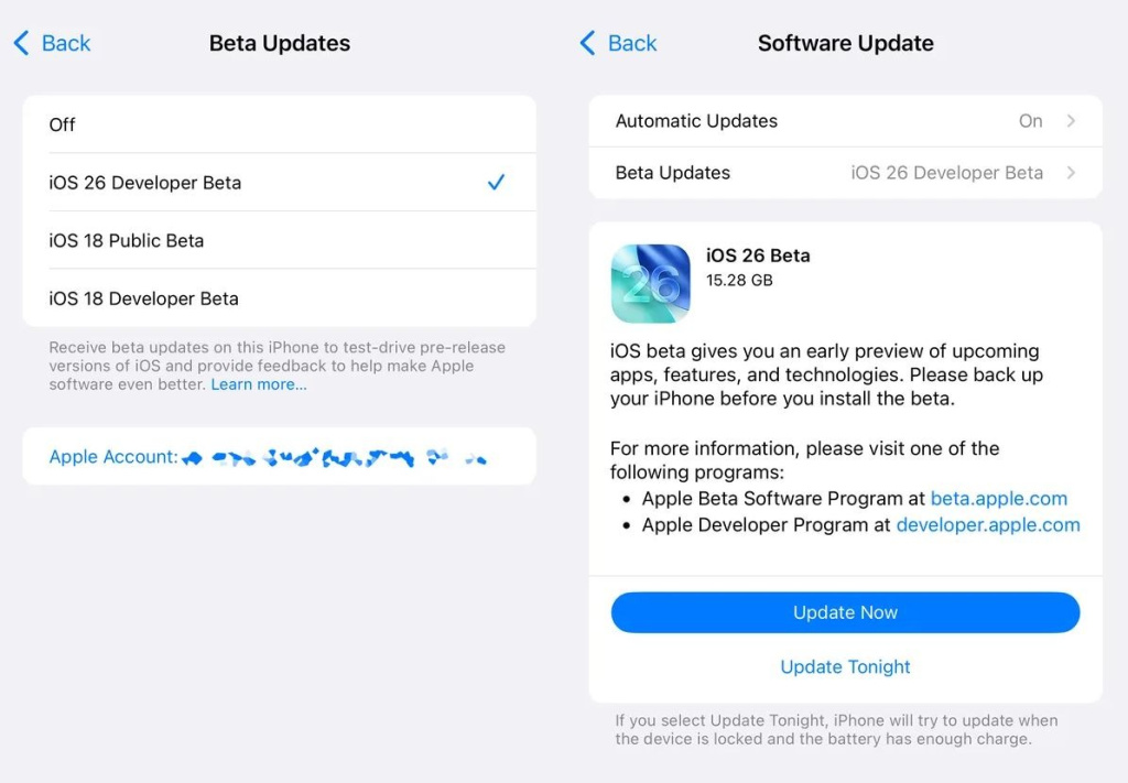 Установка бета версии на айфон