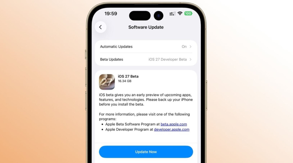 Установка iOS 27